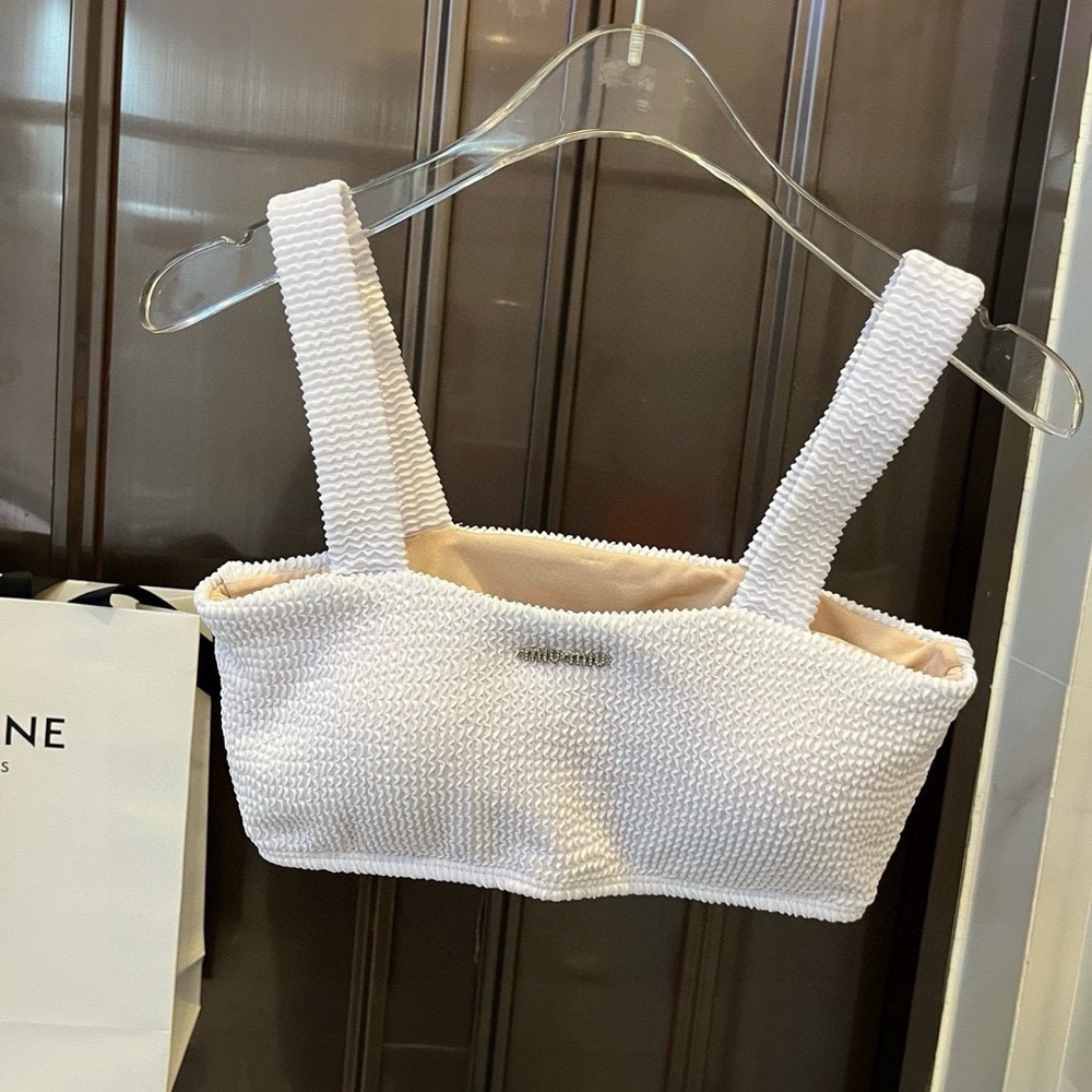 π MIU MIU Designer Bikini Set Open Back Swimwear - Picture 2 of 6